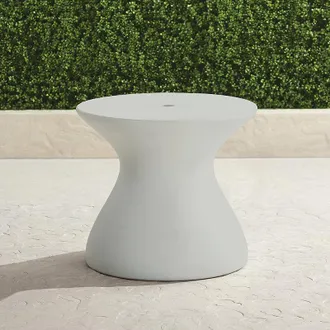 Frontgate Soleil Umbrella Table - Cloud - Frontgate