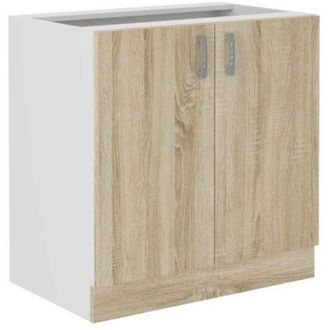 OEM Mueble Bajo Sara 2 Puertas Ch&ecirc;ne Sonoma L80xp48xh82 Cm