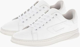 Diesel Leather Low-Top Sneakers S-ATHENE Solid Color size 35,5