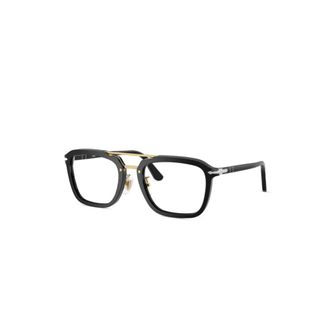 Persol Glasses, unisex, Black, Size: 52 MM Senna Series Optical Frame