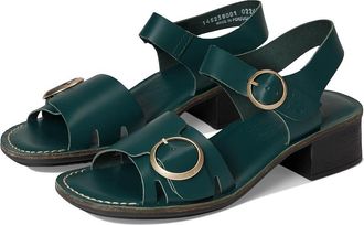FLY London EBLI238FLY Womens Sandals Dark Moss : EU 37 (US Womens 6.5-7) M, Leather