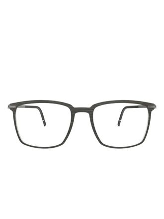 Silhouette Bril met vierkant montuur - Zwart