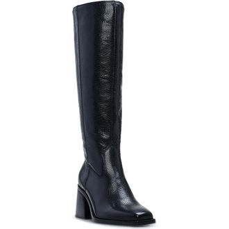 Vince Camuto Sangeti Knee High Boot in Black Pebbled at Nordstrom, Size 5.5 Wide Calf