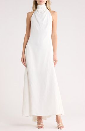 TWP Lolita Halter Maxi Dress in White at Nordstrom Rack, Size X-Large