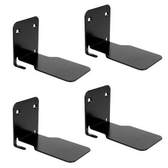 OEM Estanter&iacute;a Flotante Met&aacute;lica De Pared De 4 Piezas, Estanter&iacute;a Invisible Para Libros, Oficina, Cocina - Negra