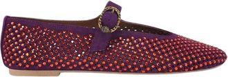 Kurt Geiger Mayfair Ballet Flat - Dames - Ballerinas - Paars - 37 EU - Leer - Schoenen