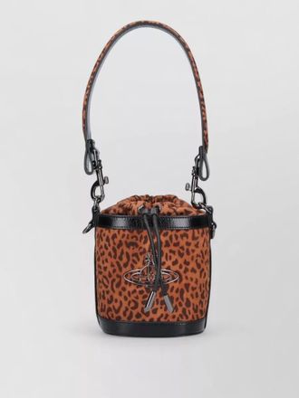 Vivienne Westwood bucket bag leopard print chain strap