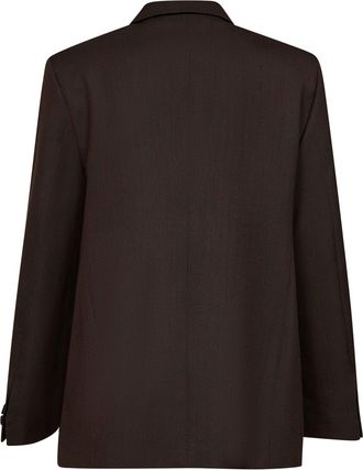 STUDIO NICHOLSON Mens Blazer Rover Coffee Virgin Wool Brown Jacket