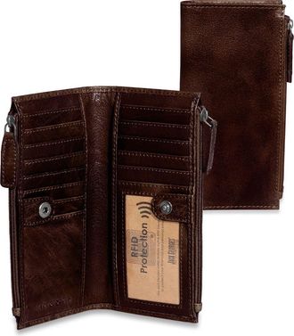 Jack Georges Voyager Slim Zippered Wallet in Brown at Nordstrom