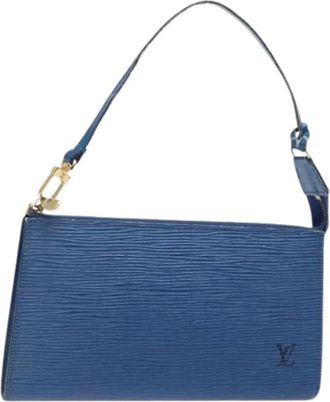 Louis Vuitton Pre-owned Shoulder Bags, female, Blue, Size: ONE SIZE Pre-owned Vintage Shoulder Bag