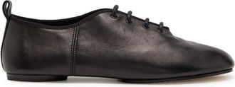 Maison Margiela Tabi Lace-up Leather Ballet Flats - Black - 37 (IT37 / UK4)