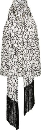 Nina Ricci Tops, Dames, Wit, XL, Halterneck Logo-Print