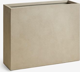 Sklum Macetero Rectangular En Cemento Neyrua Sklum 85 X 30 X 70 Cm