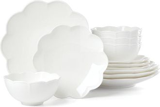 Lenox Studio 1414 Scallop 12Pc Dinnerware Set