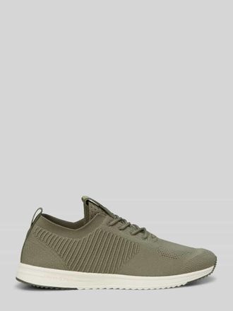 Marc O'Polo Low Top Sneaker mit strukturierter Stretch-Oberfl&auml;che in Oliv, Gr&ouml;&szlig;e 40