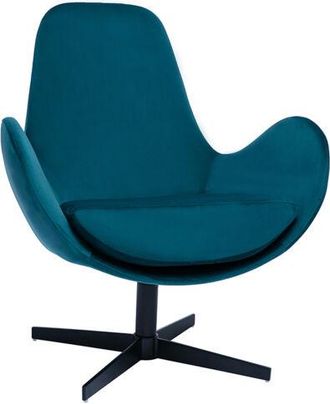 Miliboo Sill&oacute;n Terciopelo Azul Petr&oacute;leo Andy