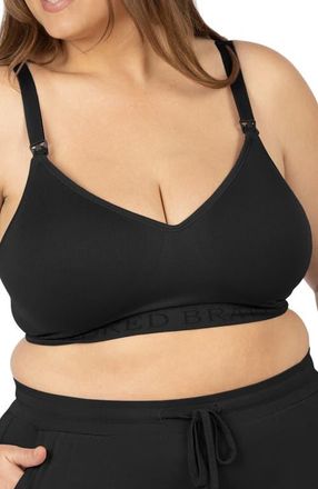 Kindred Bravely Busty Sublime Contour Maternity & Nursing Bra - Sizing Available from E-I Cup in Black at Nordstrom, Size X-Large G
