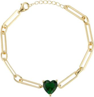 Sphera Milano 14K Gold Plated Cz Bracelet