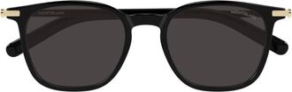 Montblanc Mb 0460S Zonnebril - unisex - Zonnebrillen - Zwart - ONE Size - Accessoires