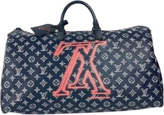 Louis Vuitton Vintage, unisex, Blauw, ONE Size, Pre-owned Boston Bag