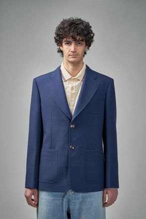 Valentino Single Breasted Wool Blazer