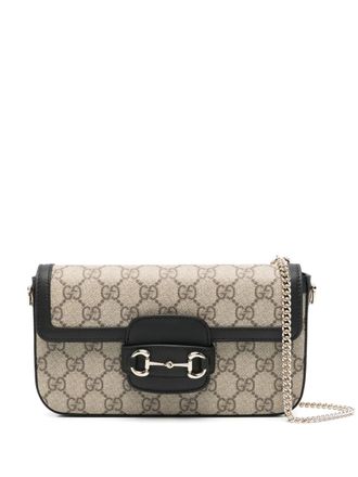 Gucci small Horsebit 1955 shoulder bag - women - Calf Leather - One Size - Neutrals