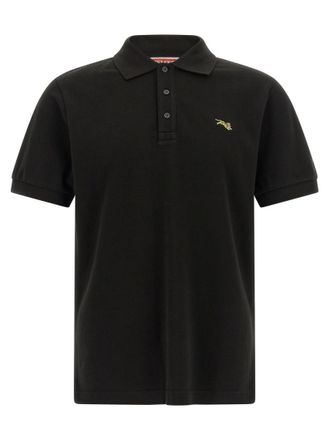 Kenzo Black Shirt Collar Polo