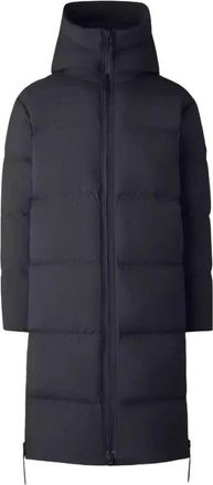 Canada Goose Jassen, Heren, Zwart, S, Nylon, Zwarte Lawrence Long Donsjas