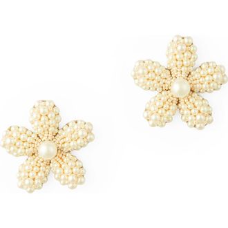 Deepa Gurnani Venetia Drop Earrings in Ivory at Nordstrom