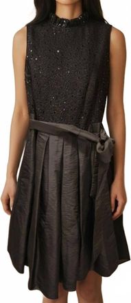 Jessica Howard Textured Mini Dress In Black