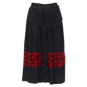 Comme Des Gar&ccedil;ons Comme Des Garcons braid embroidery skirt