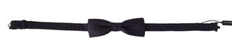 Dolce & Gabbana Silk Patterned Bow Tie - Gray