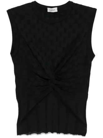 MRZ 3D top - women - Cashmere/Cotton/Silk - M - Black