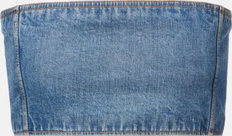 Alaia Alaïa Top cropped di jeans