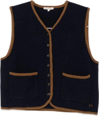 Moismont Angele Vest - Dames - Bodywarmers - Blauw - S - Wol - Jassen