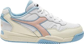 Diadora White Winner Tennis Sneaker - Dames - Sneakers - Wit - 37 EU - Leer - Schoenen