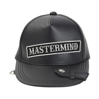 MASTERMIND WORLD Cappellino in ecopelle - - Accessories - Uomo - Nero - L
