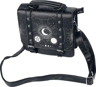 Banned Apparel Pentagram Occult Eye Power Gothic Cosmic Small Satchel Handbag