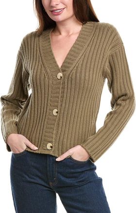 Vince Chunky Rib Wool & Cashmere-Blend Cardigan