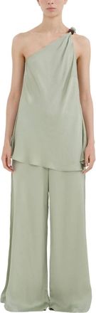 Baobab Ferrat One-Shoulder Top In Matcha