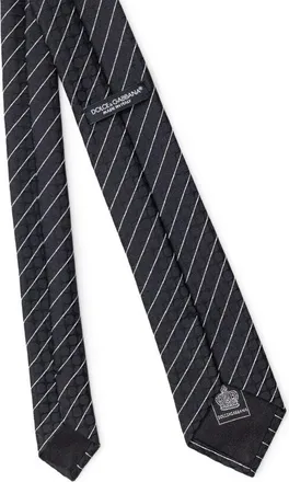 Dolce & Gabbana Mens Black Polyester Tie