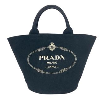 Prada Pre-owned Bucket Bags, female, Black, Size: ONE SIZE Pre-owned Canapa Bucket Bag