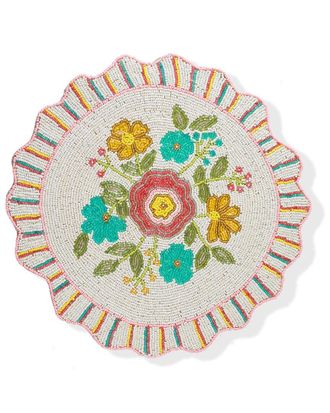 Tiramisu Fiesta Bloom Beaded Placemat