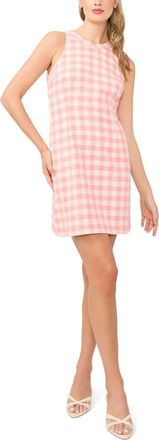 Ted Baker Tina Check Sleeveless Minidress in Camellia Rose at Nordstrom, Size 14