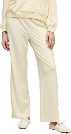 Barefoot Dreams Butterchic Piped Wide Leg Pants in Daffodil at Nordstrom, Size X-Small