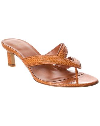 Fendi Fendi Fling Snakeskin Sandal