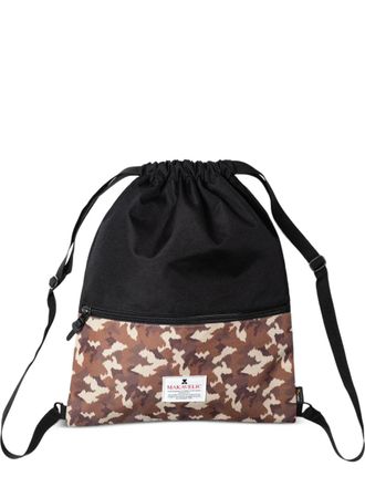 Makavelic Zaino con stampa camouflage e coulisse - Marrone