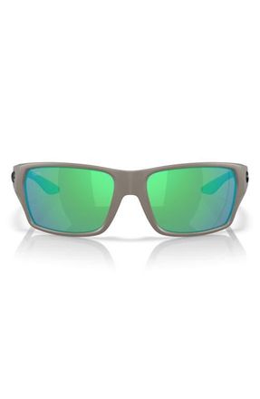 Costa Tailfin 60mm Sunglasses in Matte Olive Shale /Green 580G at Nordstrom