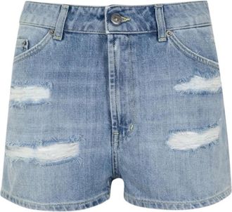 Dondup Denim Shorts - Dames - Denim shorts - Blauw - W28 - Denim - Korte Broeken