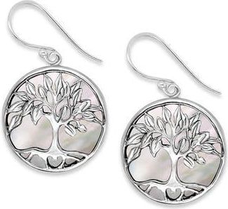 Samuel B. Sterling Silver Tree of Life Drop Earrings in White at Nordstrom Rack